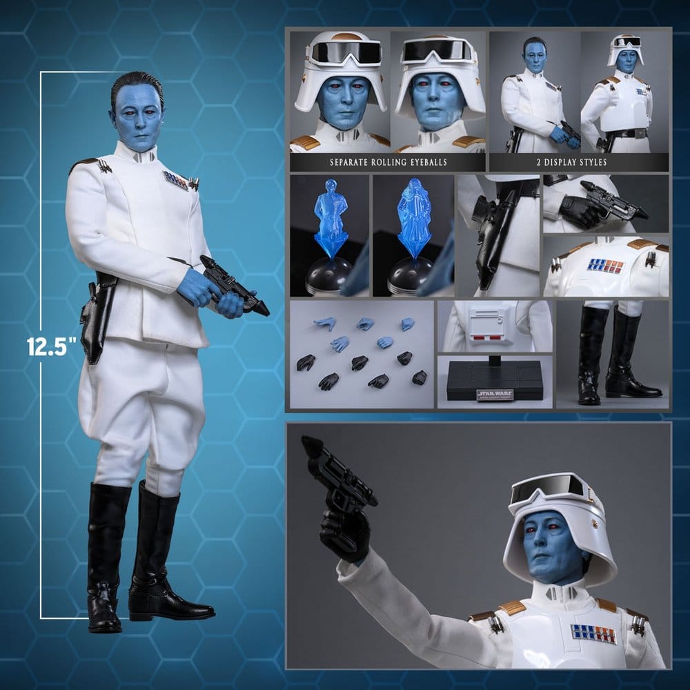 Star Wars: Rebels Television Masterpiece Actionfigur 1/6 Grand Admiral Thrawn (Imperial Armor) Hot Toys Exclusive 32 cm