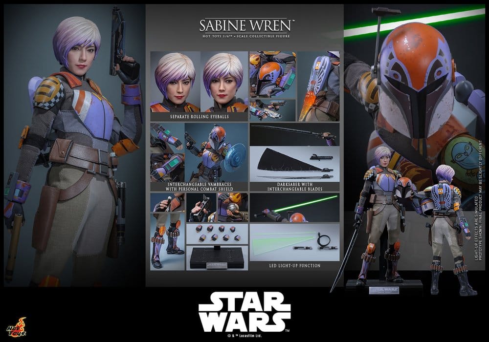 Star Wars: Rebels Television Masterpiece Actionfigur 1/6 Sabine Wren 29 cm
