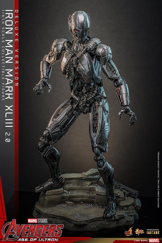 Avengers: Age of Ultron Movie Masterpiece Diecast Actionfigur 1/6 Iron Man Mark XLIII (2.0) (Deluxe Version) 32 cm