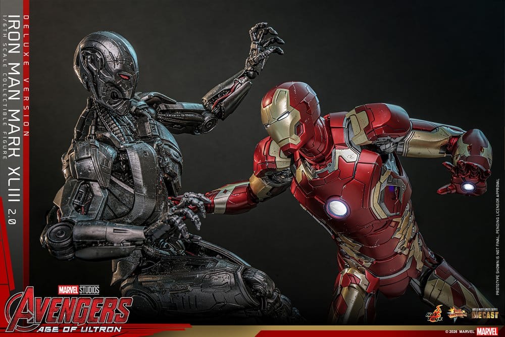 Avengers: Age of Ultron Movie Masterpiece Diecast Actionfigur 1/6 Iron Man Mark XLIII (2.0) (Deluxe Version) 32 cm