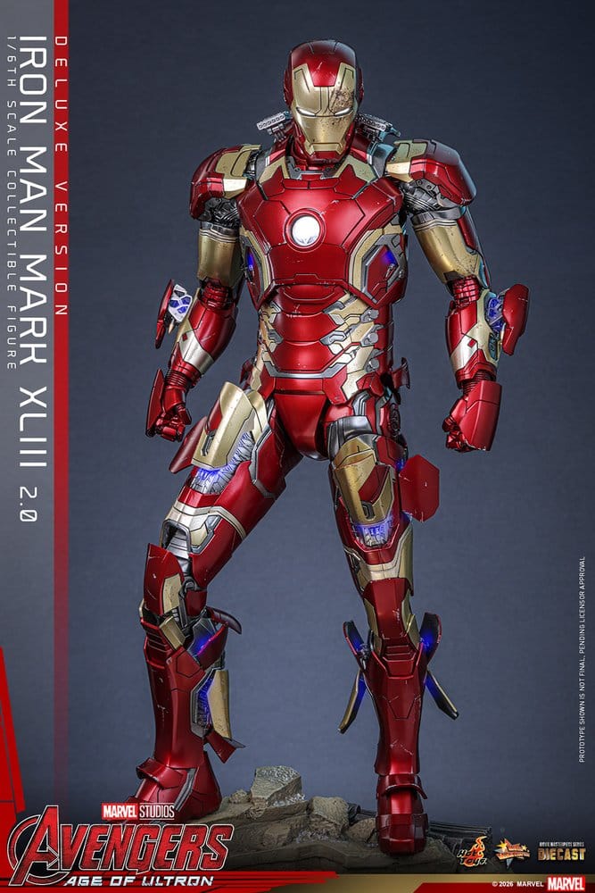 Avengers: Age of Ultron Movie Masterpiece Diecast Actionfigur 1/6 Iron Man Mark XLIII (2.0) (Deluxe Version) 32 cm