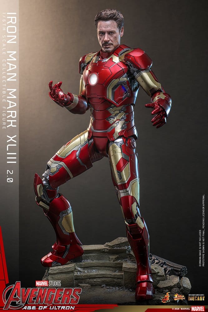 Avengers: Age of Ultron Movie Masterpiece Diecast Actionfigur 1/6 Iron Man Mark XLIII (2.0) 32 cm