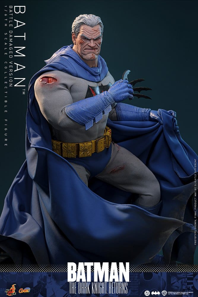 Batman: The Dark Knight Returns Comic Masterpiece Actionfigur 1/6 Batman (Battle Damaged Version) 32 cm