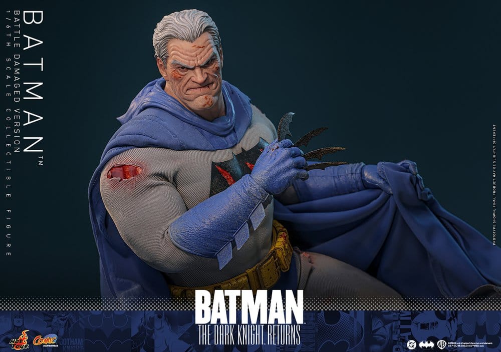 Batman: The Dark Knight Returns Comic Masterpiece Actionfigur 1/6 Batman (Battle Damaged Version) 32 cm