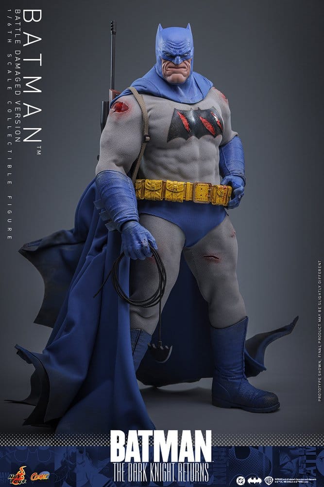 Batman: The Dark Knight Returns Comic Masterpiece Actionfigur 1/6 Batman (Battle Damaged Version) 32 cm