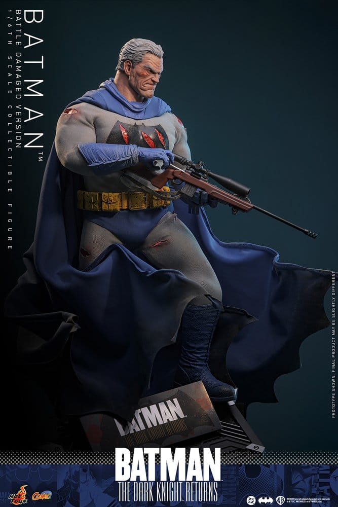 Batman: The Dark Knight Returns Comic Masterpiece Actionfigur 1/6 Batman (Battle Damaged Version) 32 cm