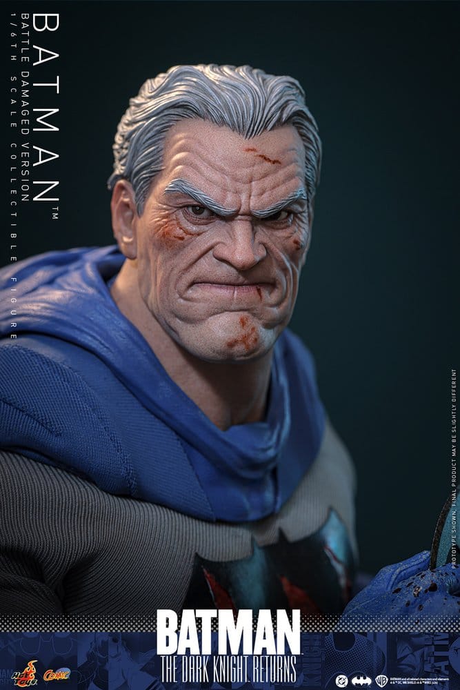 Batman: The Dark Knight Returns Comic Masterpiece Actionfigur 1/6 Batman (Battle Damaged Version) 32 cm