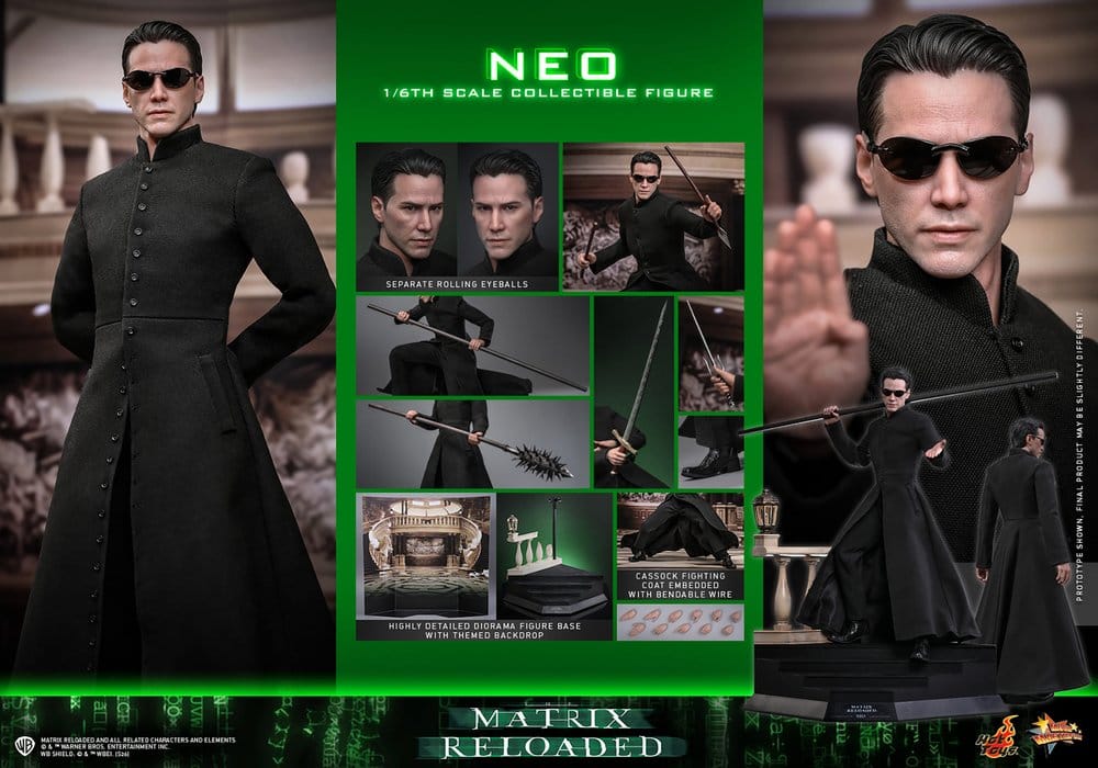 Matrix Movie Masterpiece Action Figur 1/6 Neo 31 cm