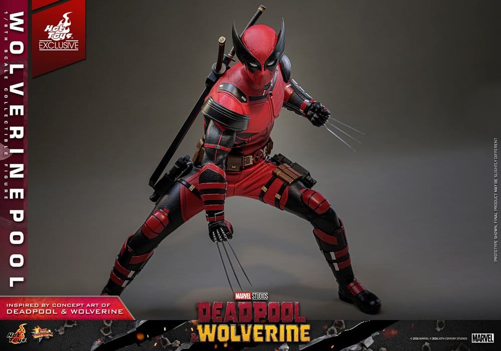 Deadpool & Wolverine Movie Masterpiece Actionfigur 1/6 Wolverinepool Hot Toys Exclusive 31 cm