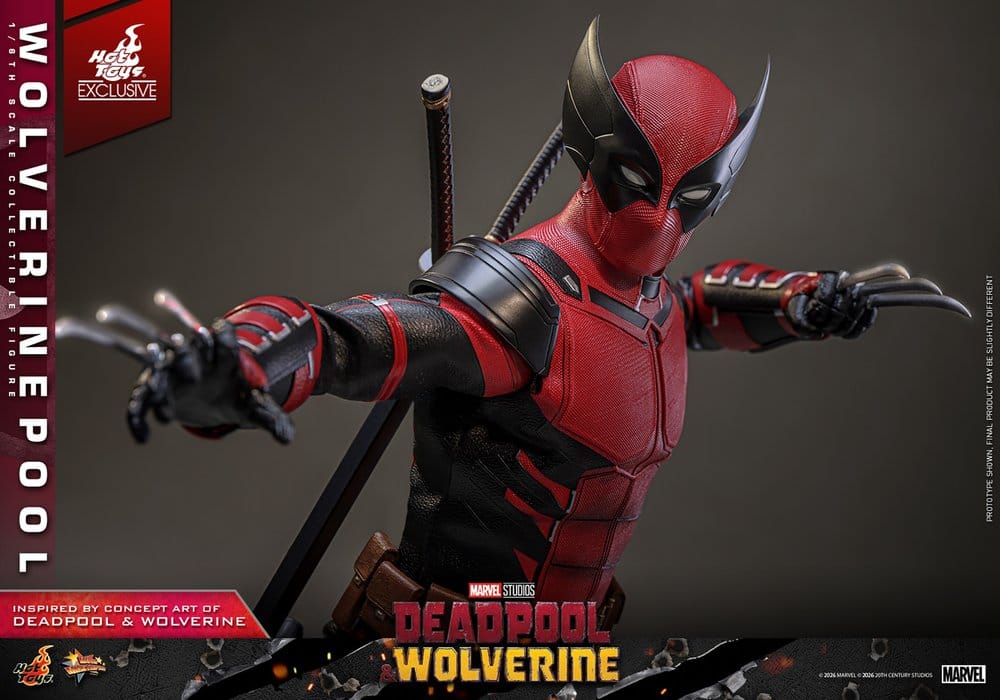 Deadpool & Wolverine Movie Masterpiece Actionfigur 1/6 Wolverinepool Hot Toys Exclusive 31 cm