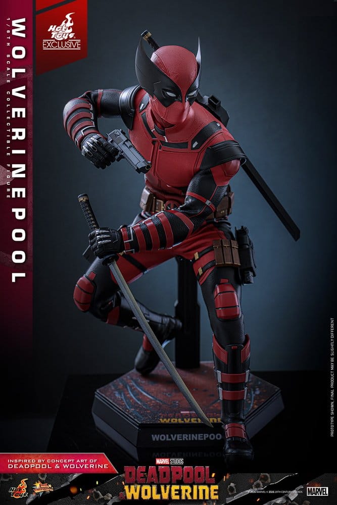 Deadpool & Wolverine Movie Masterpiece Actionfigur 1/6 Wolverinepool Hot Toys Exclusive 31 cm