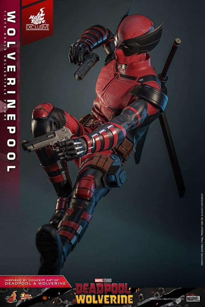 Deadpool & Wolverine Movie Masterpiece Actionfigur 1/6 Wolverinepool Hot Toys Exclusive 31 cm