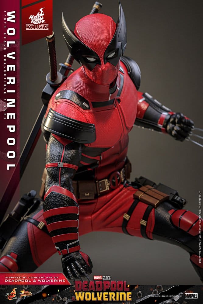 Deadpool & Wolverine Movie Masterpiece Actionfigur 1/6 Wolverinepool Hot Toys Exclusive 31 cm