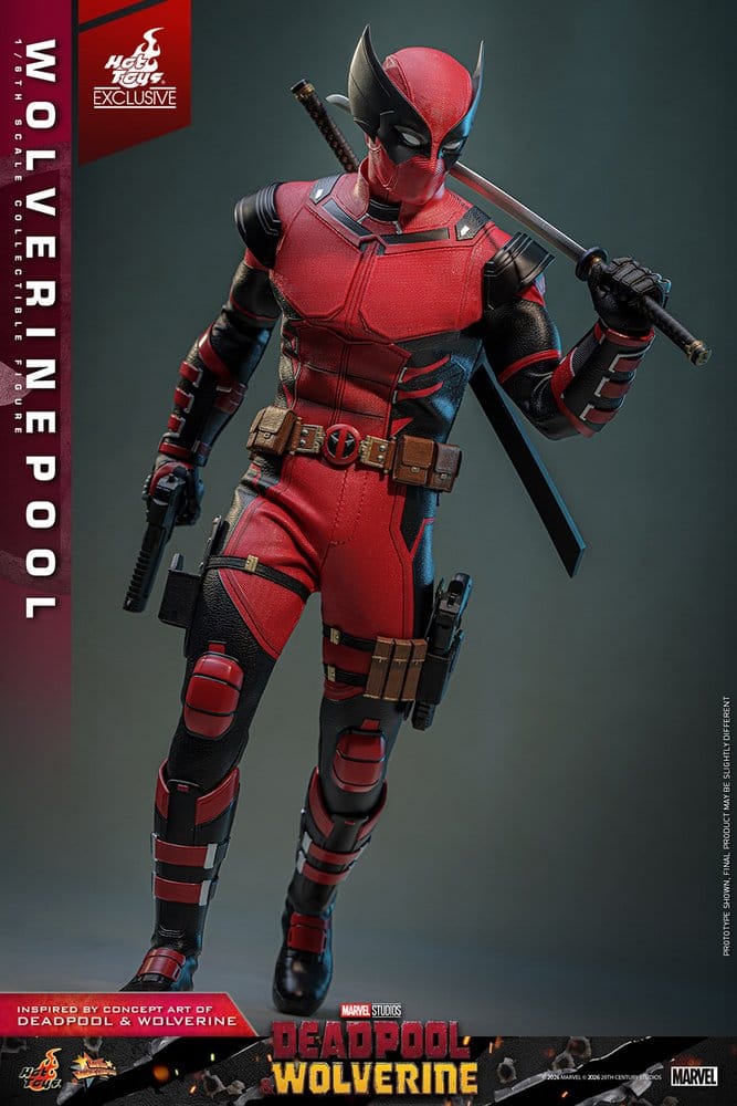 Deadpool & Wolverine Movie Masterpiece Actionfigur 1/6 Wolverinepool Hot Toys Exclusive 31 cm