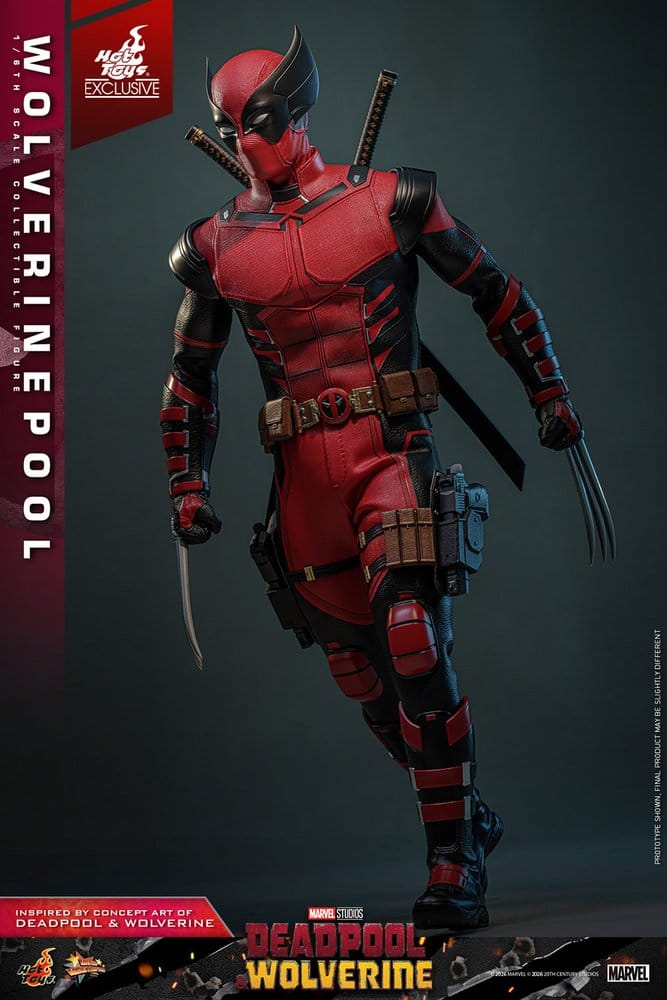 Deadpool & Wolverine Movie Masterpiece Actionfigur 1/6 Wolverinepool Hot Toys Exclusive 31 cm