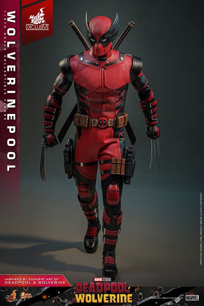 Deadpool & Wolverine Movie Masterpiece Actionfigur 1/6 Wolverinepool Hot Toys Exclusive 31 cm