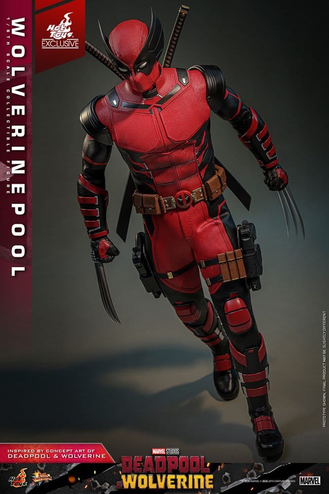Deadpool & Wolverine Movie Masterpiece Actionfigur 1/6 Wolverinepool Hot Toys Exclusive 31 cm