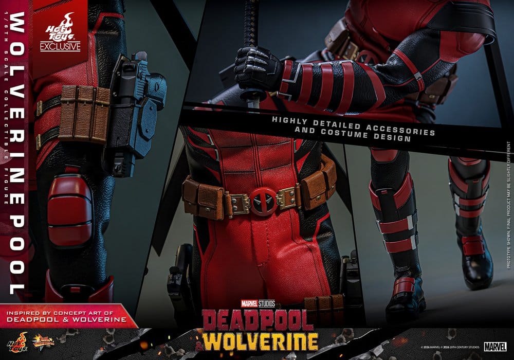 Deadpool & Wolverine Movie Masterpiece Actionfigur 1/6 Wolverinepool Hot Toys Exclusive 31 cm