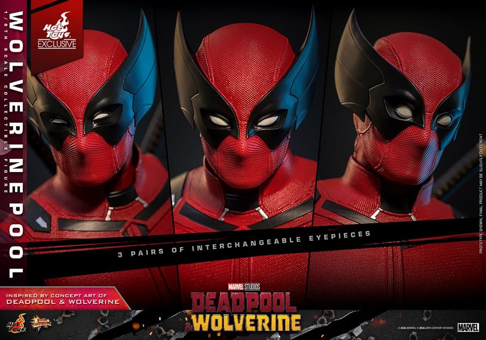 Deadpool & Wolverine Movie Masterpiece Actionfigur 1/6 Wolverinepool Hot Toys Exclusive 31 cm