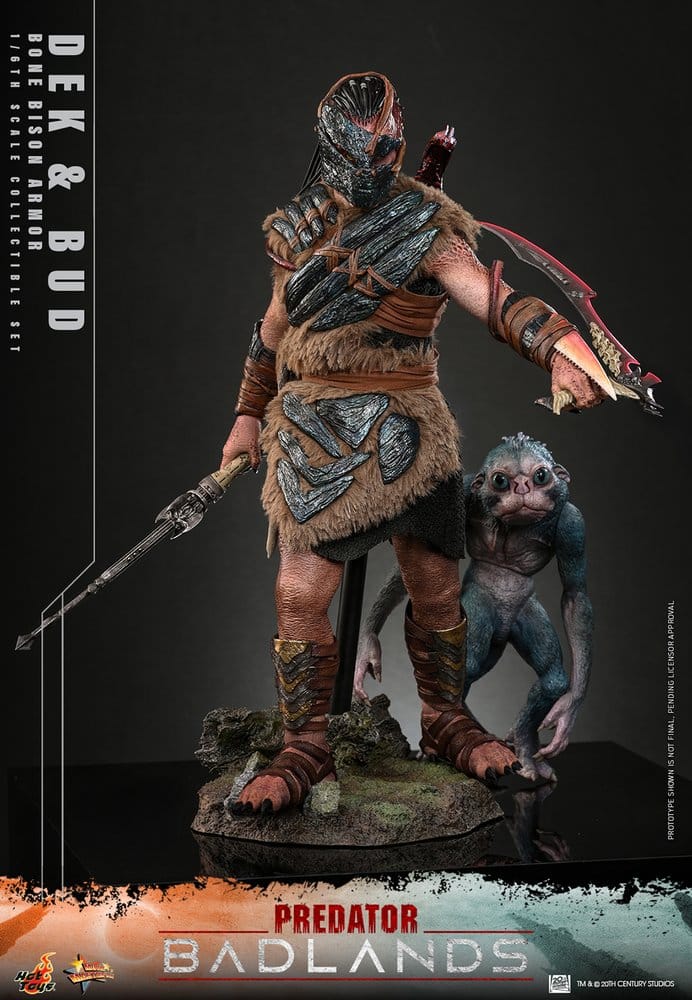 Predator: Badlands Movie Masterpiece Actionfiguren 2er-Pack 1/6 Dek (Bone Bison Armor) and Bud 31 cm