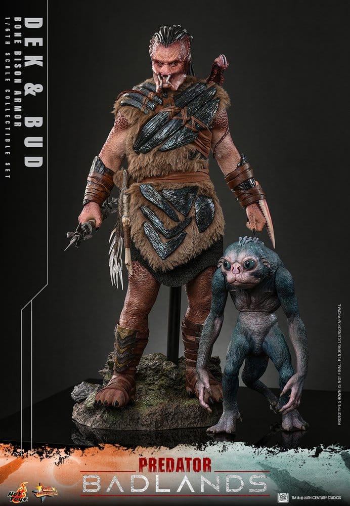 Predator: Badlands Movie Masterpiece Actionfiguren 2er-Pack 1/6 Dek (Bone Bison Armor) and Bud 31 cm