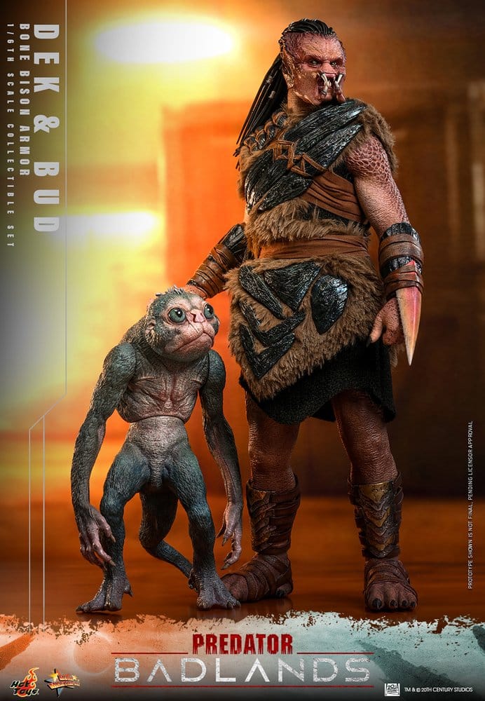 Predator: Badlands Movie Masterpiece Actionfiguren 2er-Pack 1/6 Dek (Bone Bison Armor) and Bud 31 cm
