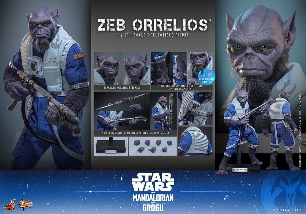 Star Wars Movie Masterpiece Actionfigur 1/6 Zeb Orrelios 33 cm