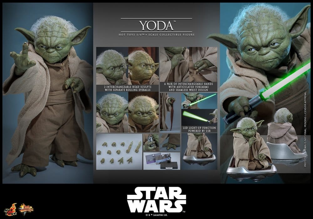 Star Wars: Die Rache der Sith Movie Masterpiece Actionfigur 1/6 Yoda 14 cm