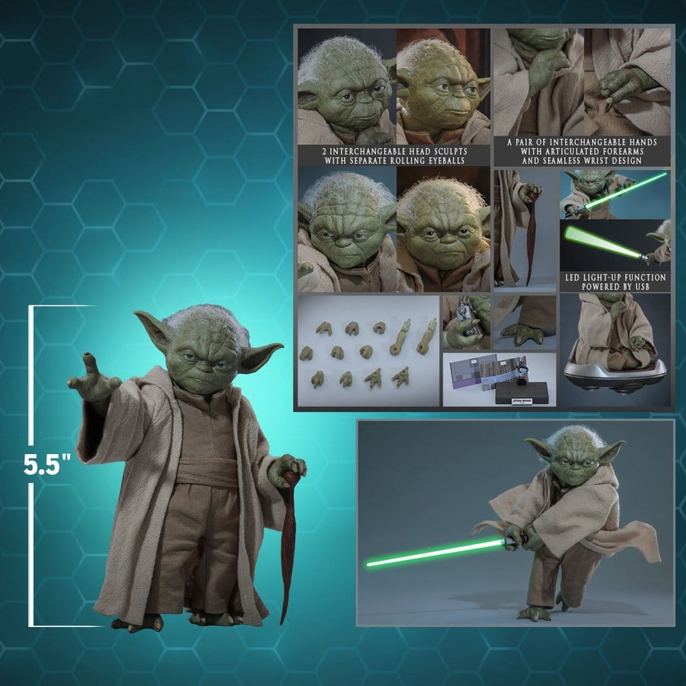 Star Wars: Die Rache der Sith Movie Masterpiece Actionfigur 1/6 Yoda 14 cm