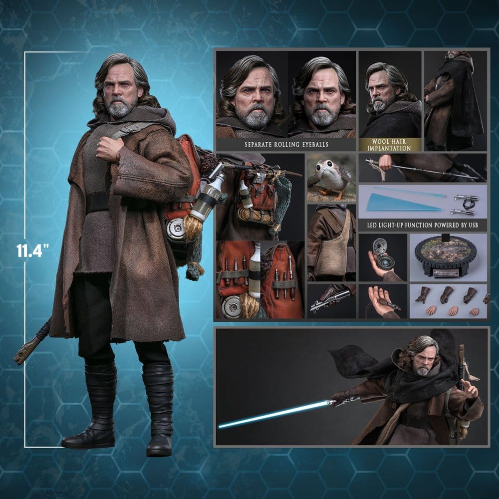 Star Wars: Die letzten Jedi Movie Masterpiece Actionfigur 1/6 Luke Skywalker (Artisan Edition) 29 cm