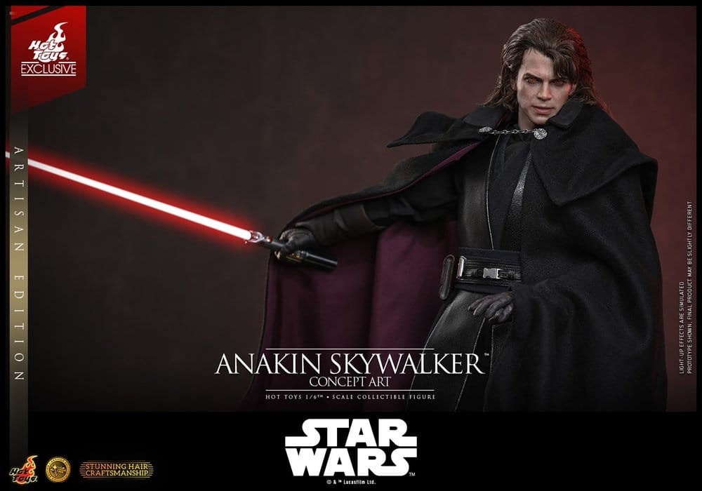 Star Wars Episode III: Die Rache der Sith Movie Masterpiece Actionfigur 1/6 Anakin Skywalker (Concept Art Version) (Artisan Edition) Hot Toys Exclusive 31 cm