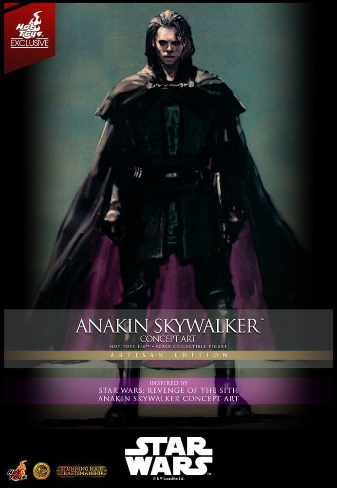 Star Wars Episode III: Die Rache der Sith Movie Masterpiece Actionfigur 1/6 Anakin Skywalker (Concept Art Version) (Artisan Edition) Hot Toys Exclusive 31 cm