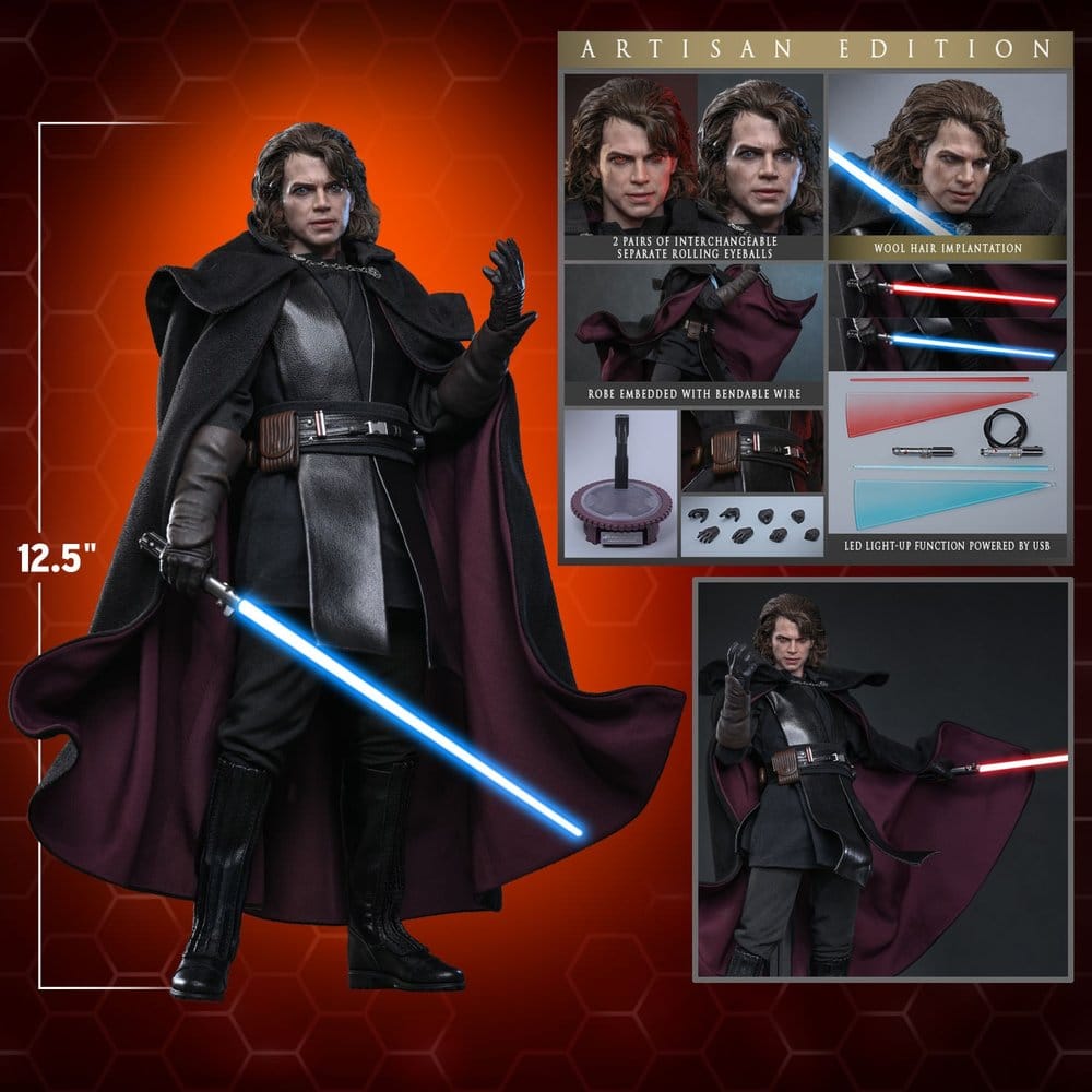 Star Wars Episode III: Die Rache der Sith Movie Masterpiece Actionfigur 1/6 Anakin Skywalker (Concept Art Version) (Artisan Edition) Hot Toys Exclusive 31 cm