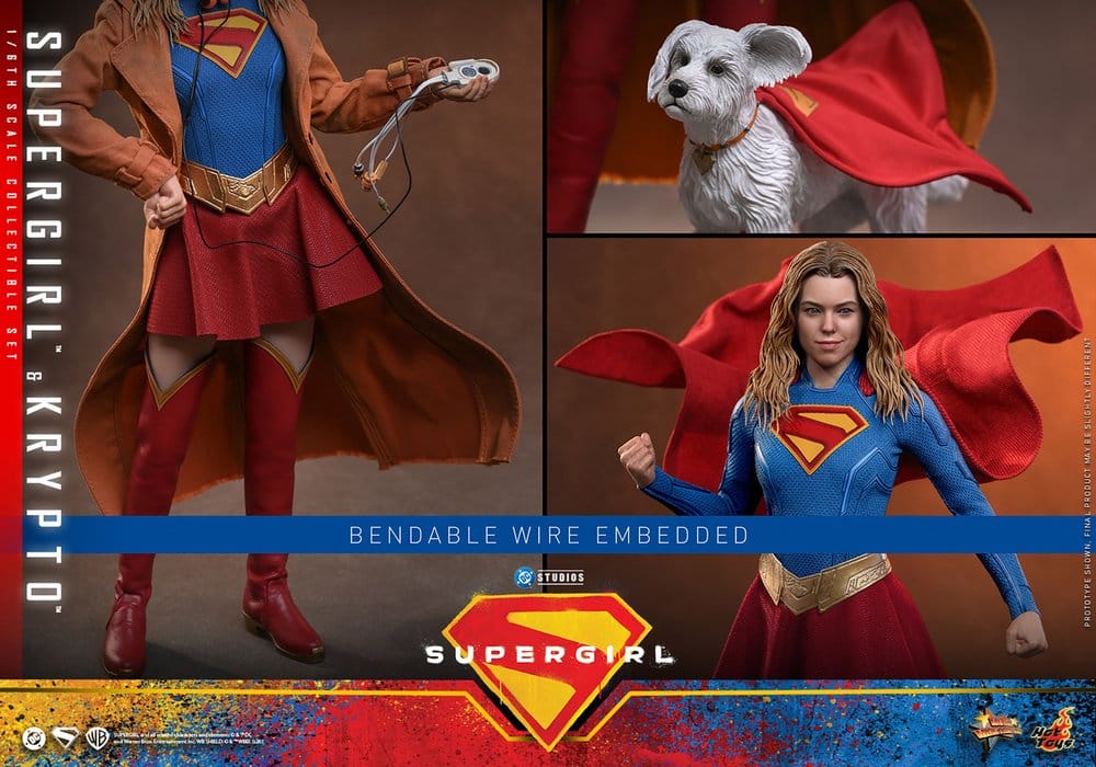 DC Comics Movie Masterpiece Actionfiguren Set Supergirl & Krypto 28 cm