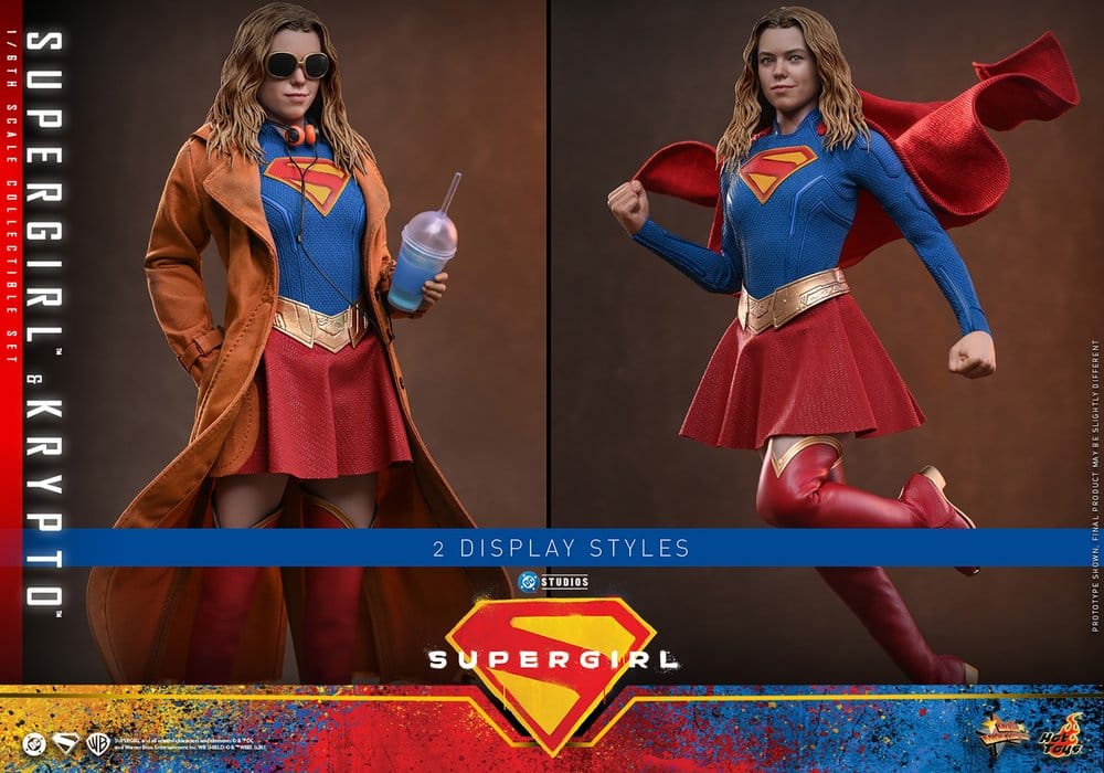 DC Comics Movie Masterpiece Actionfiguren Set Supergirl & Krypto 28 cm