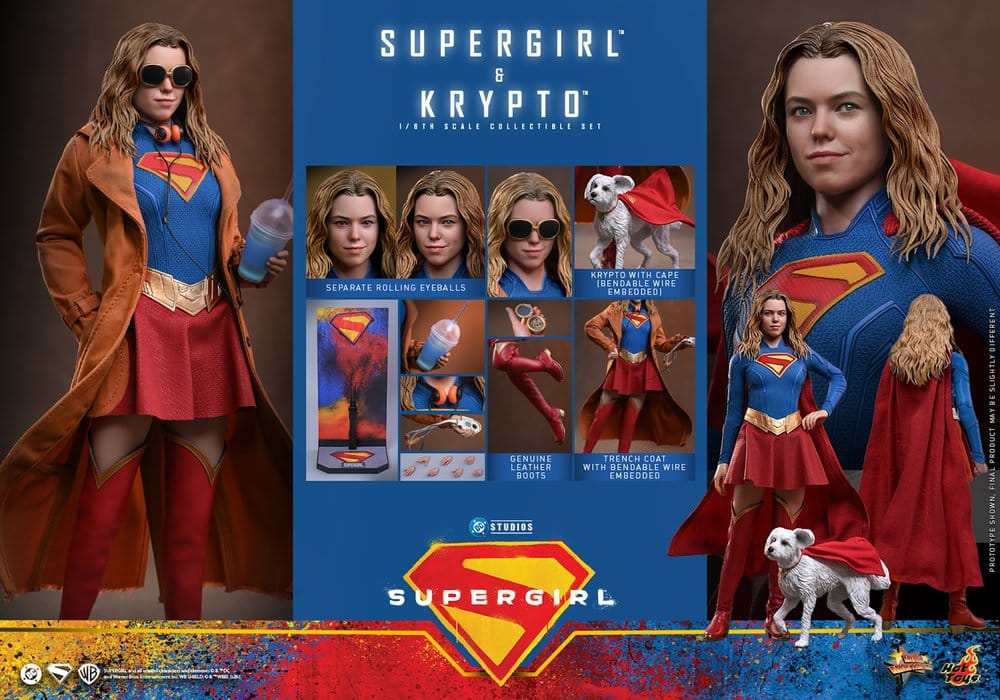 DC Comics Movie Masterpiece Actionfiguren Set Supergirl & Krypto 28 cm