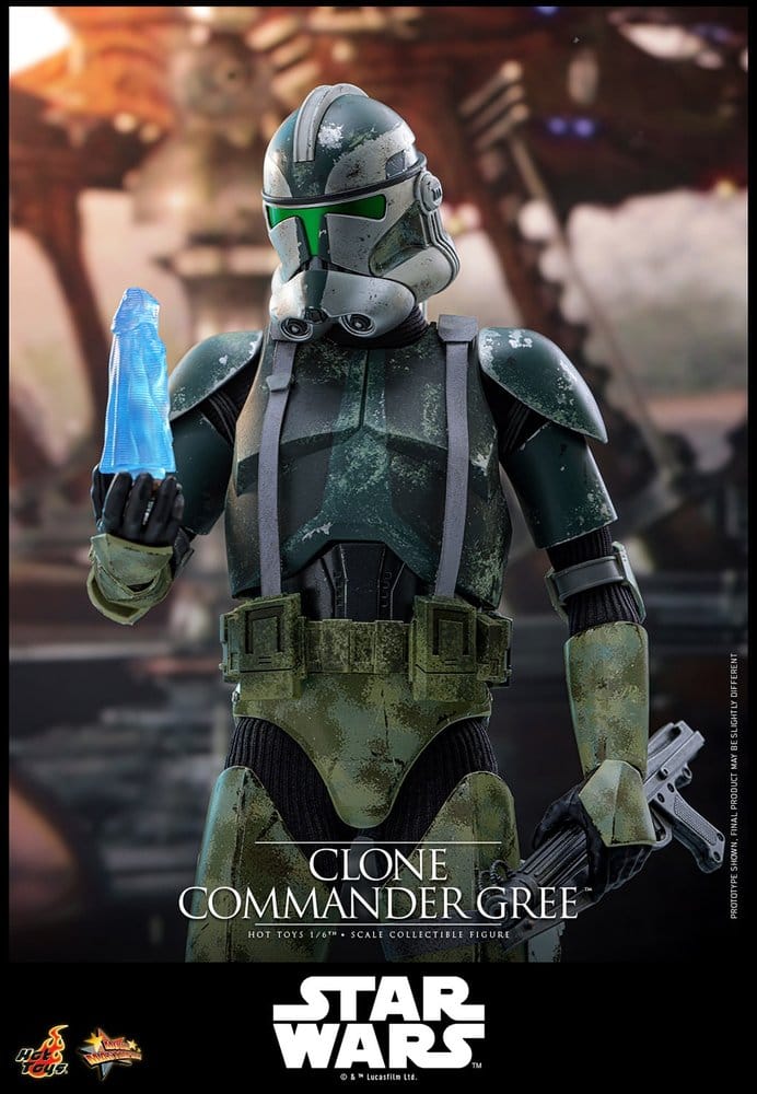 Star Wars Movie Masterpiece Actionfigur 1/6 Clone Commander Gree 30 cm