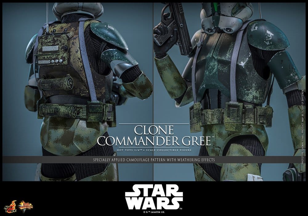 Star Wars Movie Masterpiece Actionfigur 1/6 Clone Commander Gree 30 cm