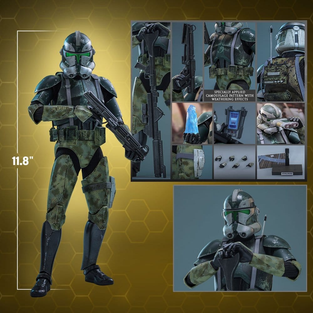 Star Wars Movie Masterpiece Actionfigur 1/6 Clone Commander Gree 30 cm