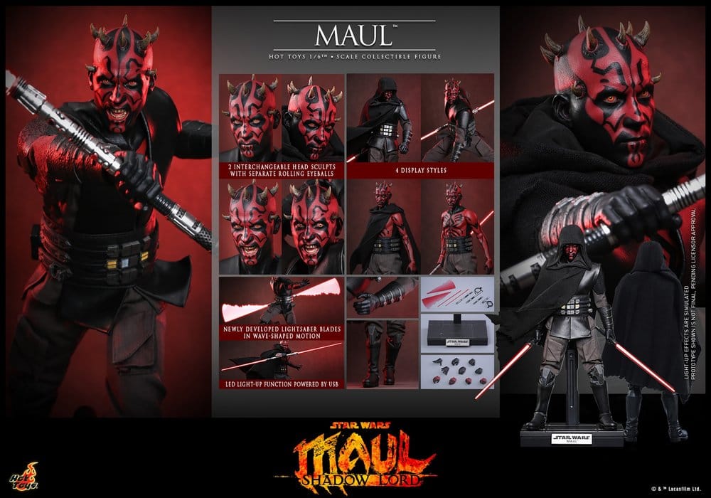 Star Wars: Maul - Shadow Lord Television Masterpiece Actionfigur 1/6 Maul 29 cm