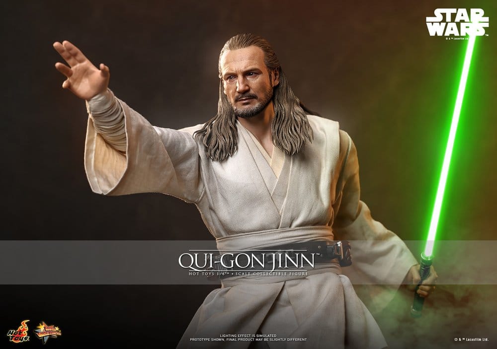 Star Wars: Die dunkle Bedrohung Movie Masterpiece Actionfigur 1/6 Qui-Gon Jinn (Artisan Edition) Hot Toys Exclusive 32 cm