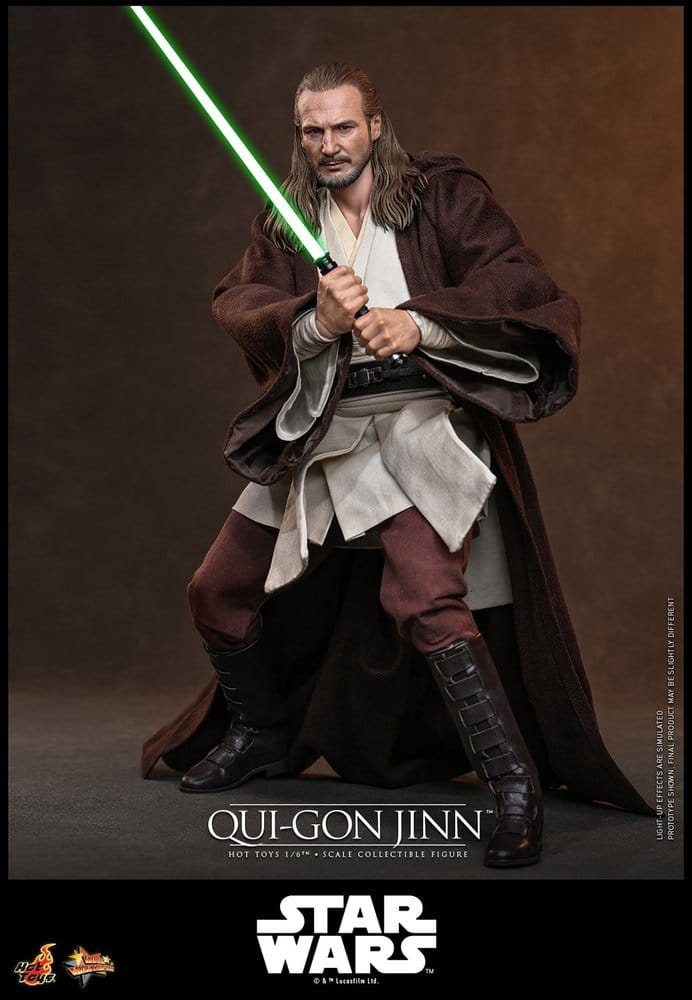 Star Wars: Die dunkle Bedrohung Movie Masterpiece Actionfigur 1/6 Qui-Gon Jinn (Artisan Edition) Hot Toys Exclusive 32 cm