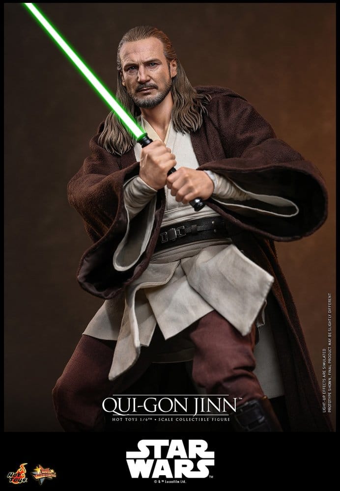 Star Wars: Die dunkle Bedrohung Movie Masterpiece Actionfigur 1/6 Qui-Gon Jinn (Artisan Edition) Hot Toys Exclusive 32 cm