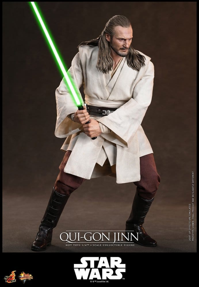 Star Wars: Die dunkle Bedrohung Movie Masterpiece Actionfigur 1/6 Qui-Gon Jinn (Artisan Edition) Hot Toys Exclusive 32 cm