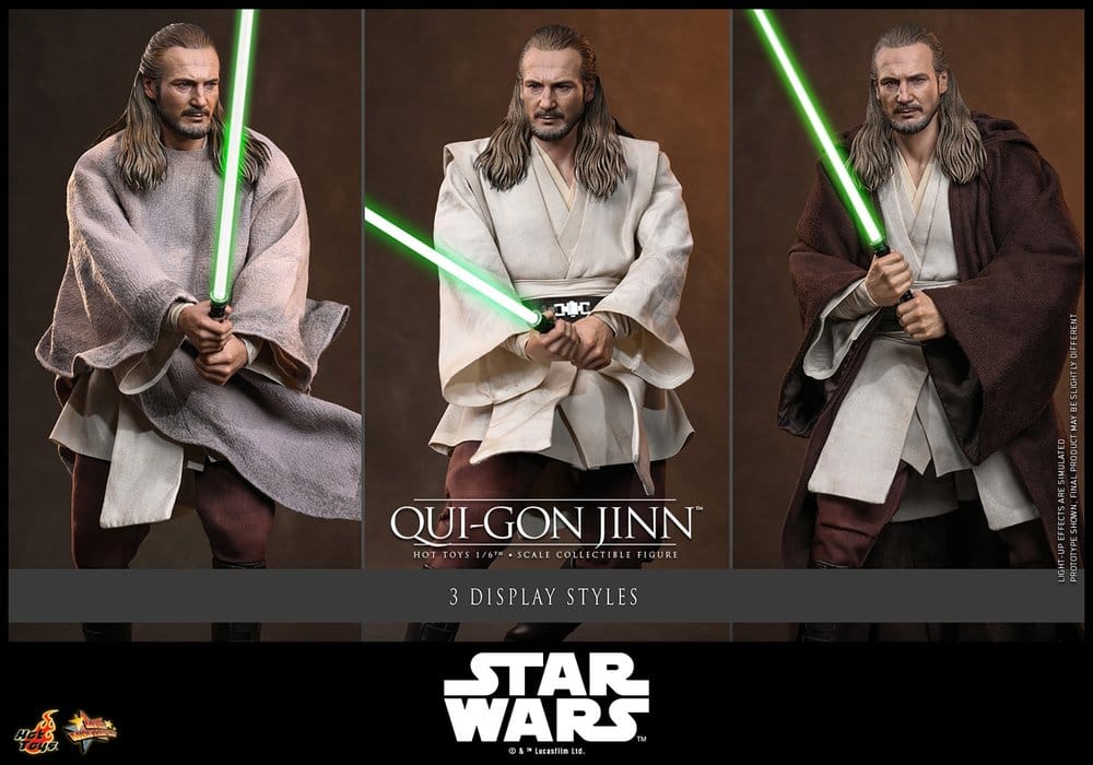 Star Wars: Die dunkle Bedrohung Movie Masterpiece Actionfigur 1/6 Qui-Gon Jinn (Artisan Edition) Hot Toys Exclusive 32 cm