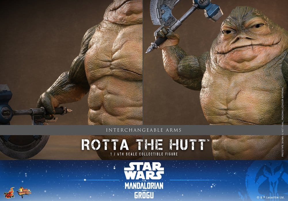 Star Wars Movie Masterpiece Actionfigur 1/6 Rotta The Hutt 32 cm
