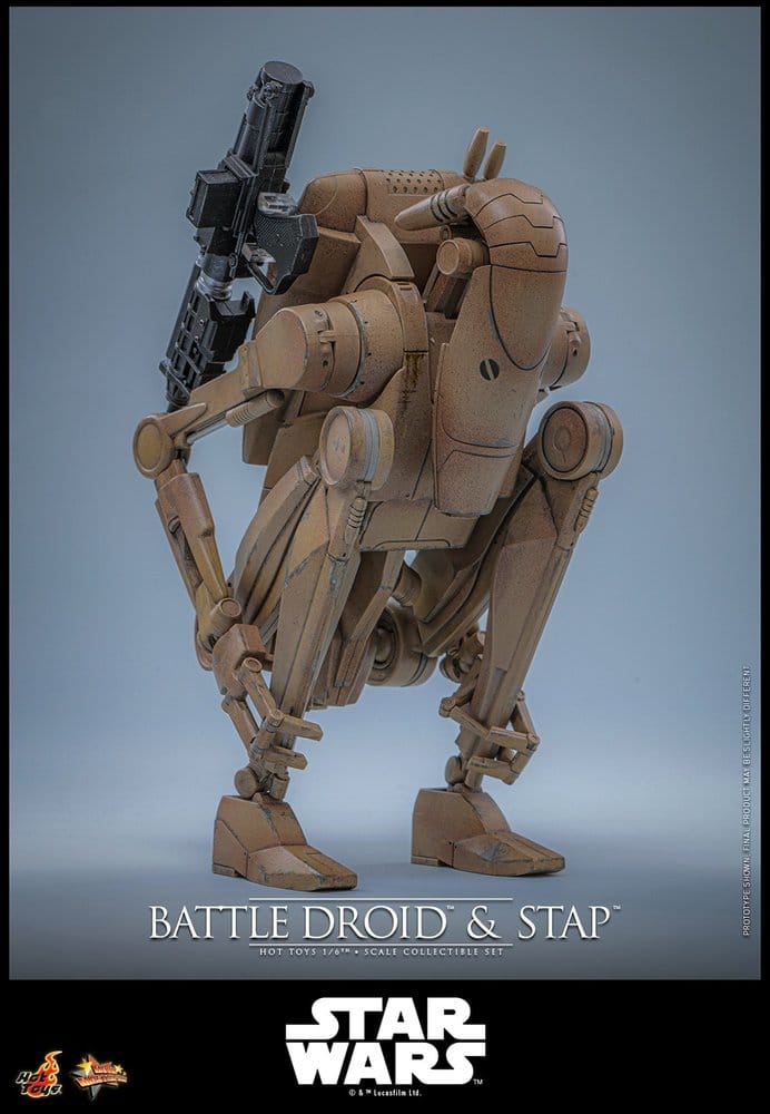 Star Wars: The Phantom Menace Movie Masterpiece Actionfiguren Set 1/6 Battle Droid & STAP 32 cm