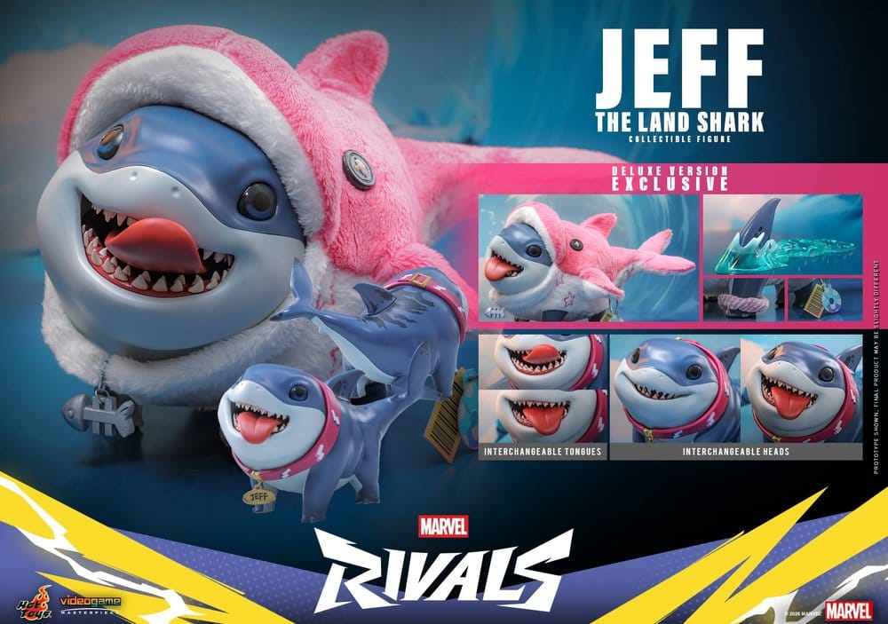 Marvel Rivals Videogame Masterpiece Series Actionfigur Jeff the Land Shark (Deluxe Version) 11 cm
