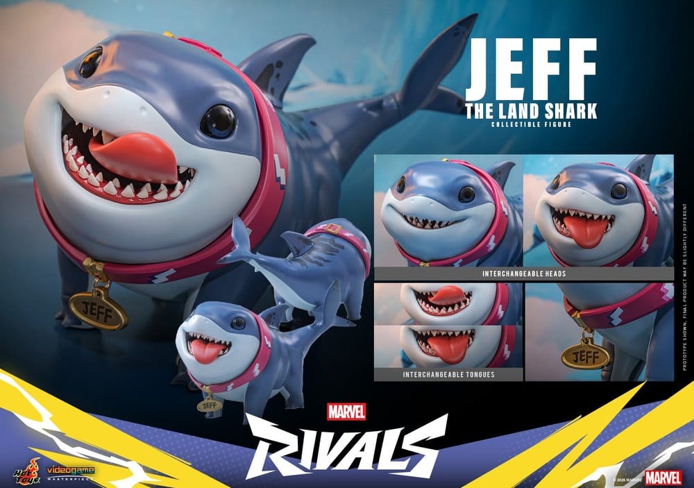 Marvel Rivals Videogame Masterpiece Series Actionfigur Jeff the Land Shark 11 cm