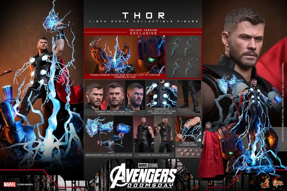 Avengers: Doomsday Movie Masterpiece Actionfigur 1/6 Thor (Deluxe Version) 32 cm